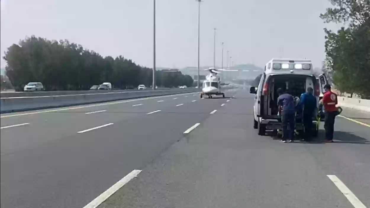 إصابات خطيرة ومتوسطة الخطورة في حادث على طريق الحرمين اليوم بالسعودية