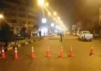 غلق شارعين في مدينة جدة 