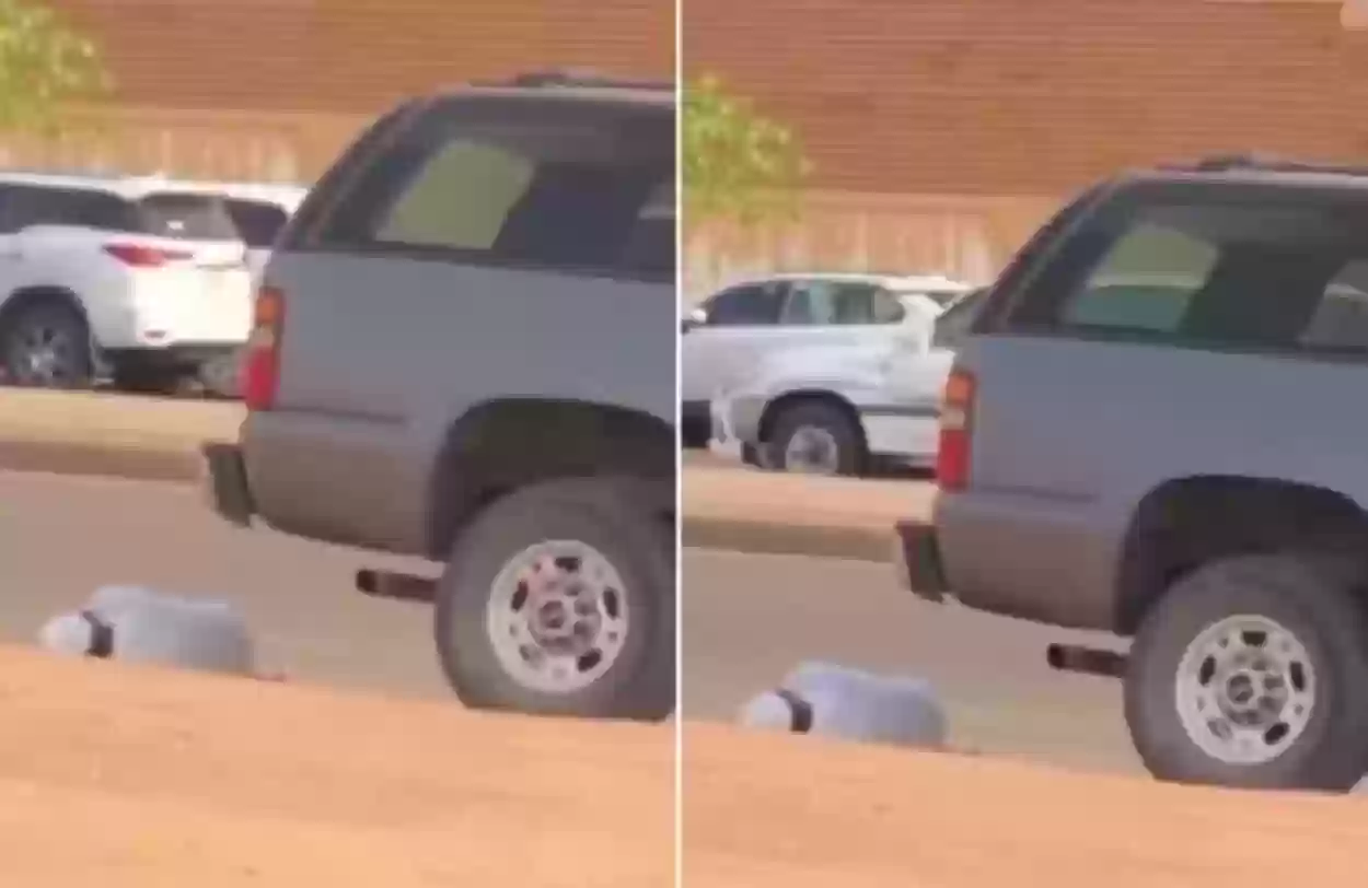 سعودي يفترش الرصيف وينام تحت سيارته منتظرًا خروج ابنته من الكلية